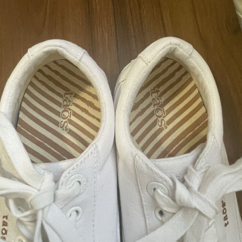 Taos Womens White Moc Star 2 Canvas Casual Sneakers Size 8 Classic Capsule - Picture 13 of 16
